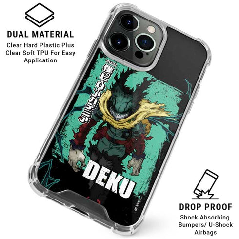 My Hero Academia Dark Deku Season 6 iPhone 15 Pro Clear Case